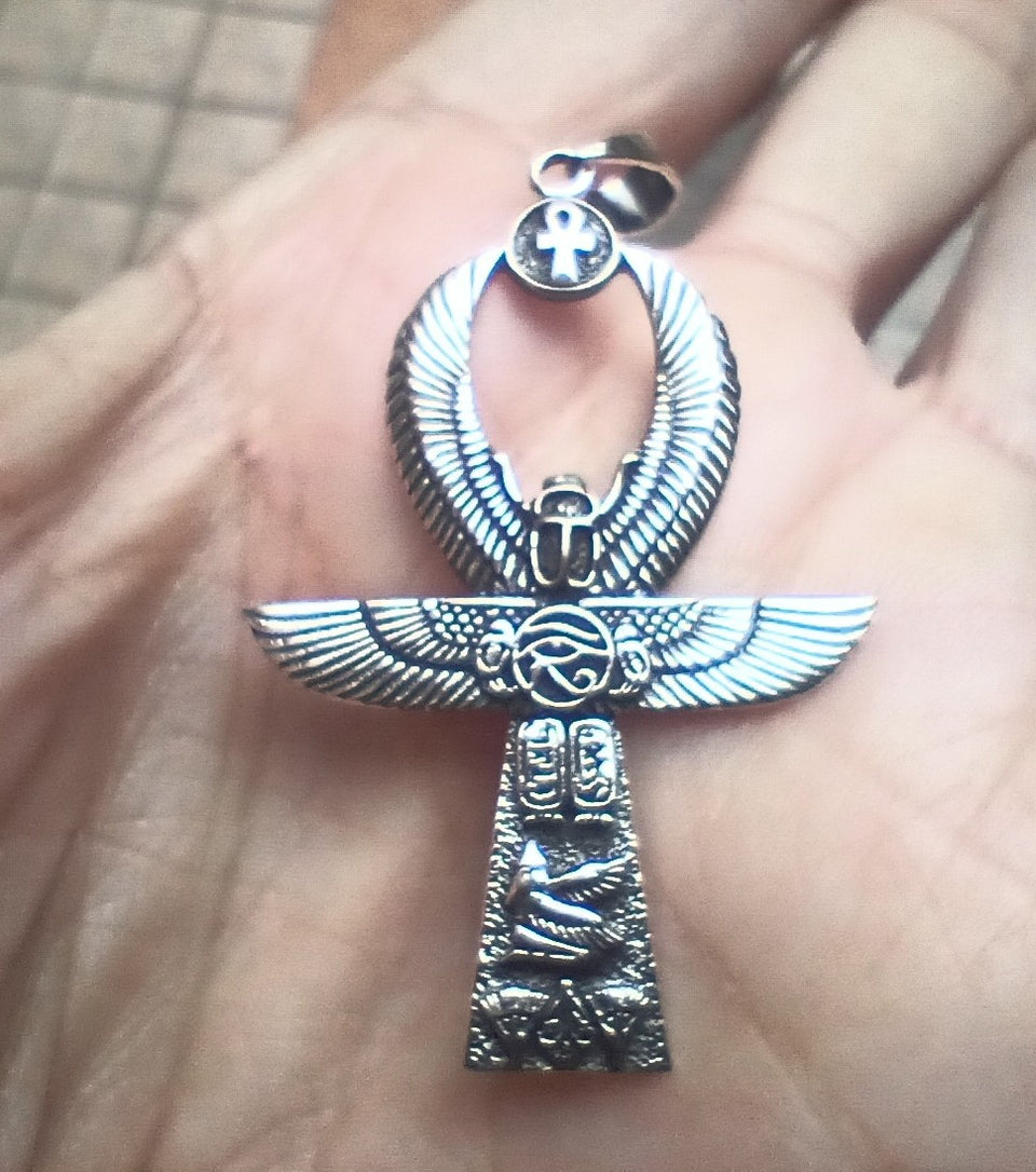 925 Silver Egyptian Ankh Cross A80