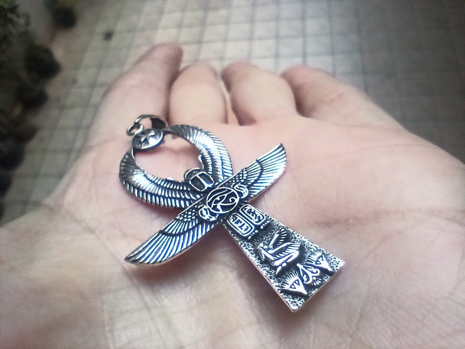 925 Silver Egyptian Ankh Cross A80