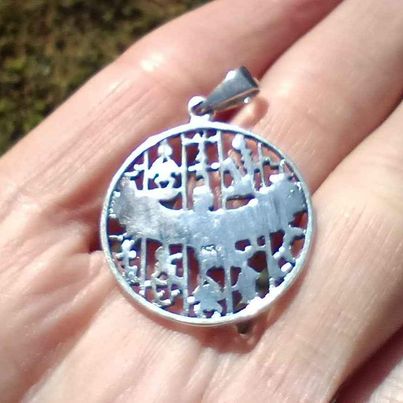 925 sterling silver Horus Egyptian God Pendant Necklace X62