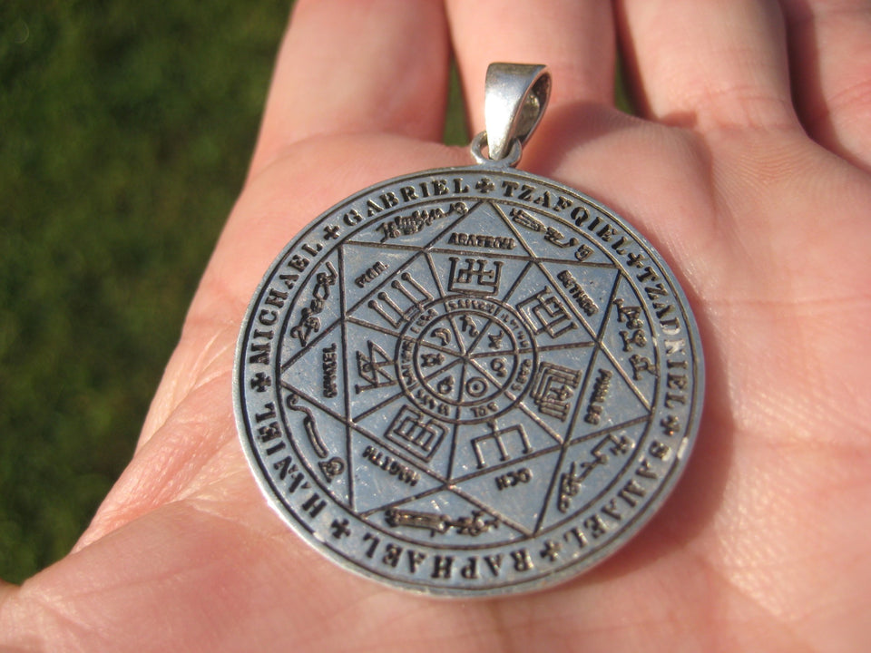 925 Silver King Solomon First Temple Jerusalem Pendant Necklace A1265