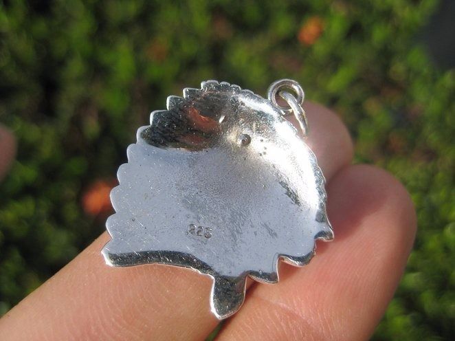 925 Sterling Silver Native American Indian Pendant Necklace A15