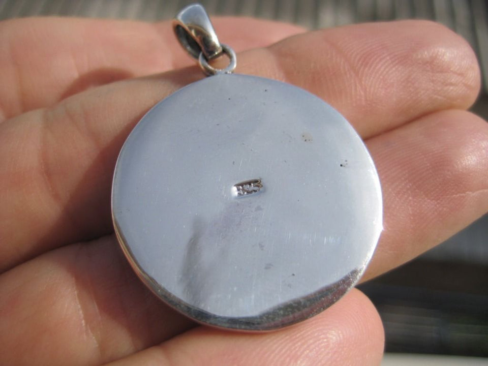 925 Silver Viswa Vajra Pendant Necklace A7