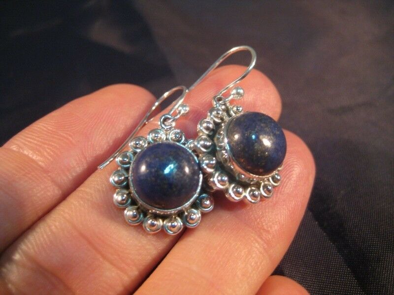 925 Silver Lapis Lazul Lazuli earrings earring  N4877