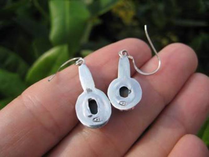 925 Silver Tibetan Turquoise Earrings Earring jewelry Nepal N 3744