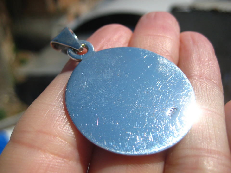 925 Silver Mayan Aztec God Pendant Necklace Taxco Mexico A3755