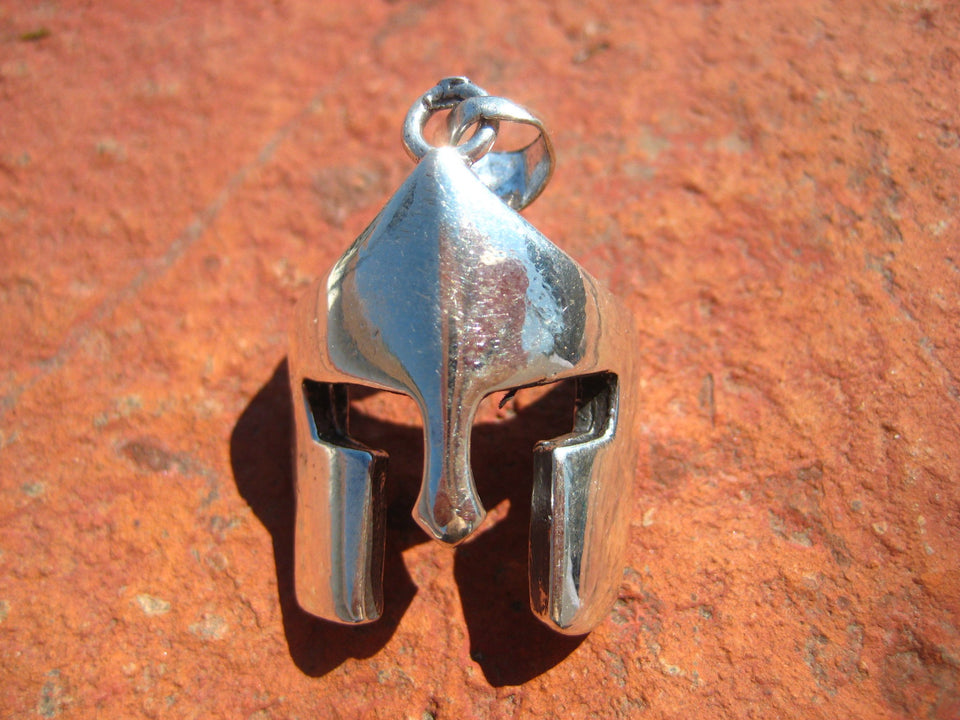 925 Silver Roman Greek Gladiator Helmet Taxco Mexico A7599