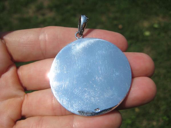 925 Sterling Silver Maya Mayan Calendar Mexico Pendant Necklace