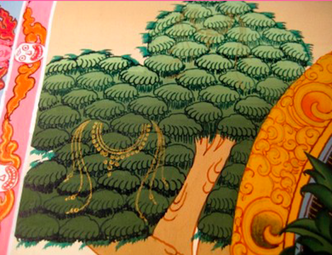 24 K Gold White Tara Dragon Thangka Thanka paintng Nepal Himalayan Art N3866