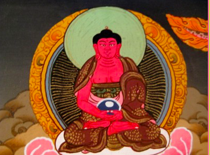 24 K Gold White Tara Dragon Thangka Thanka paintng Nepal Himalayan Art N3866