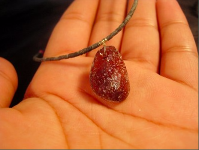 925 Silver Roman Glass necklace black jade spacer beads Afghanistan 1500 yrs N24