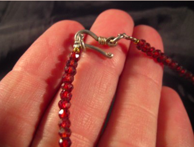 925 Silver Lemon smokey Quartz crystal necklace mineral Afghanistan jewelry A364