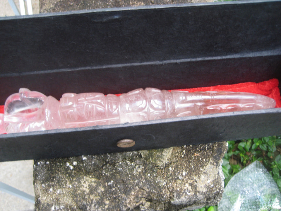 Large Natural Smokey Himalayan Quartz Crystal Phurba Phurpa Dagger Nepal A863