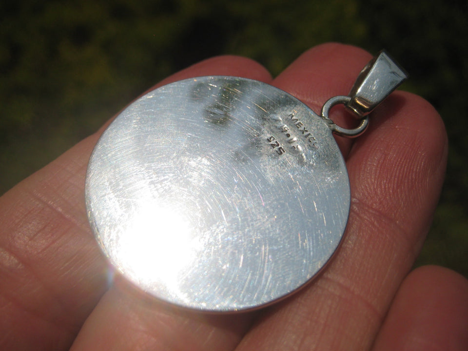 925 Silver Mayan Aztec Calender Taxco Mexico  A89258