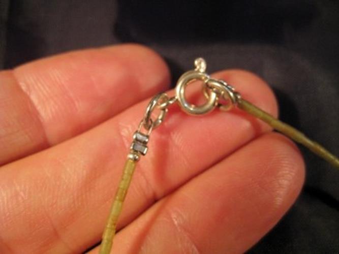 925 Silver Roman Glass Antique bead beads necklace NU1