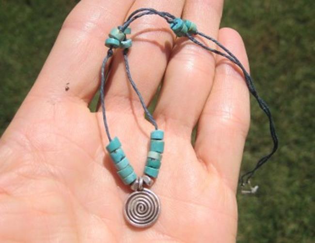 925 Silver Hill Tribe Pendant Necklace Thailand N 3877A