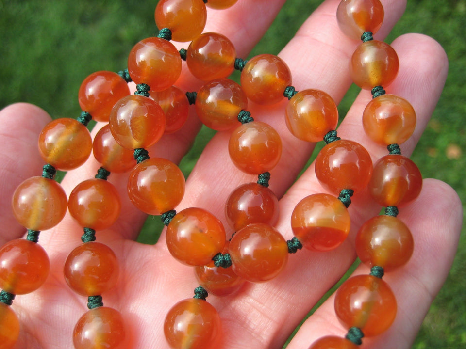 Natural Agate Carnelian Bead Bracelet Set A2664