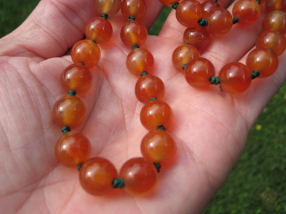 Natural Agate Carnelian Bead Bracelet Set A2664