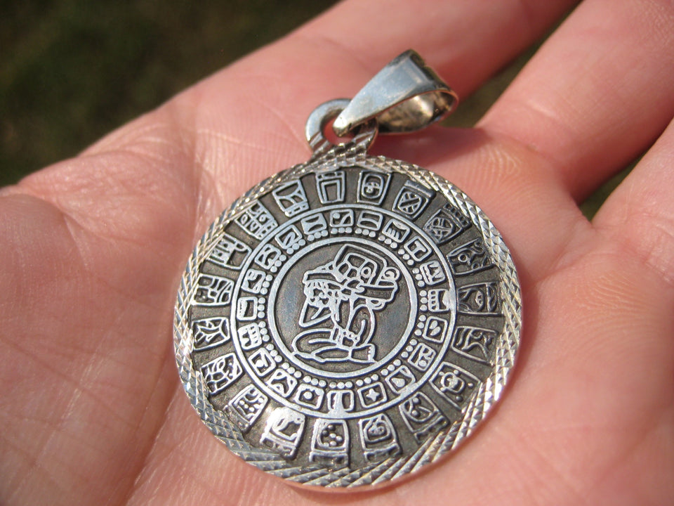 Art 925 Silver Mayan Calendar Taxco Mexico A27311
