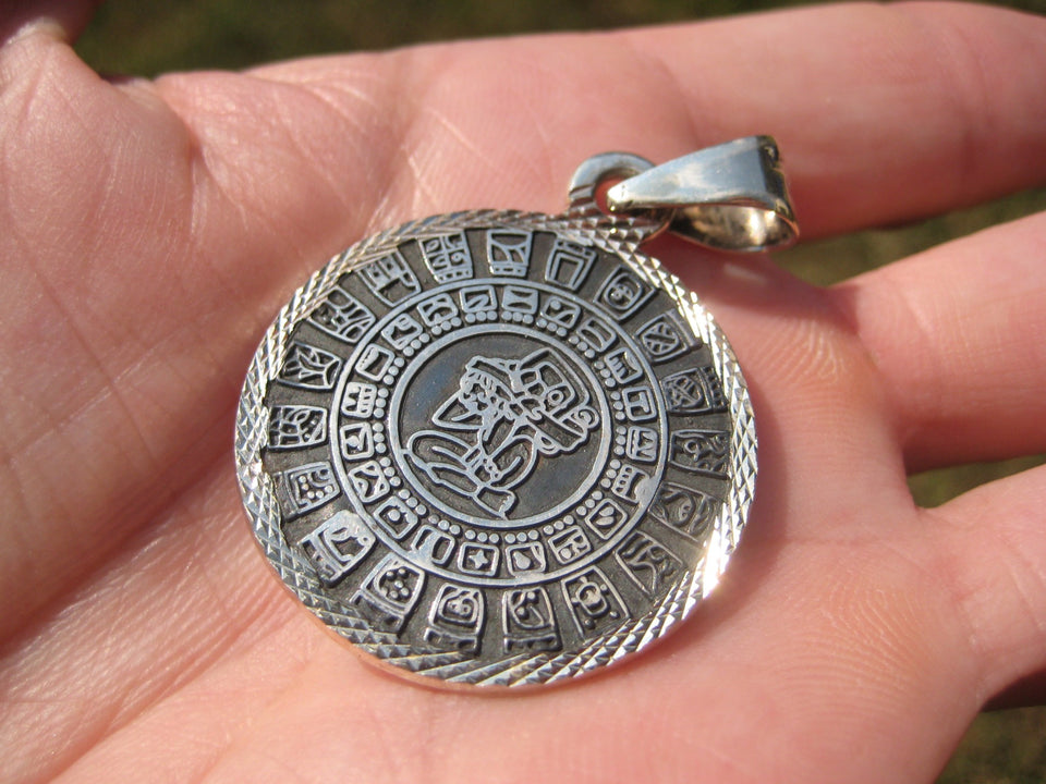 Art 925 Silver Mayan Calendar Taxco Mexico A27311
