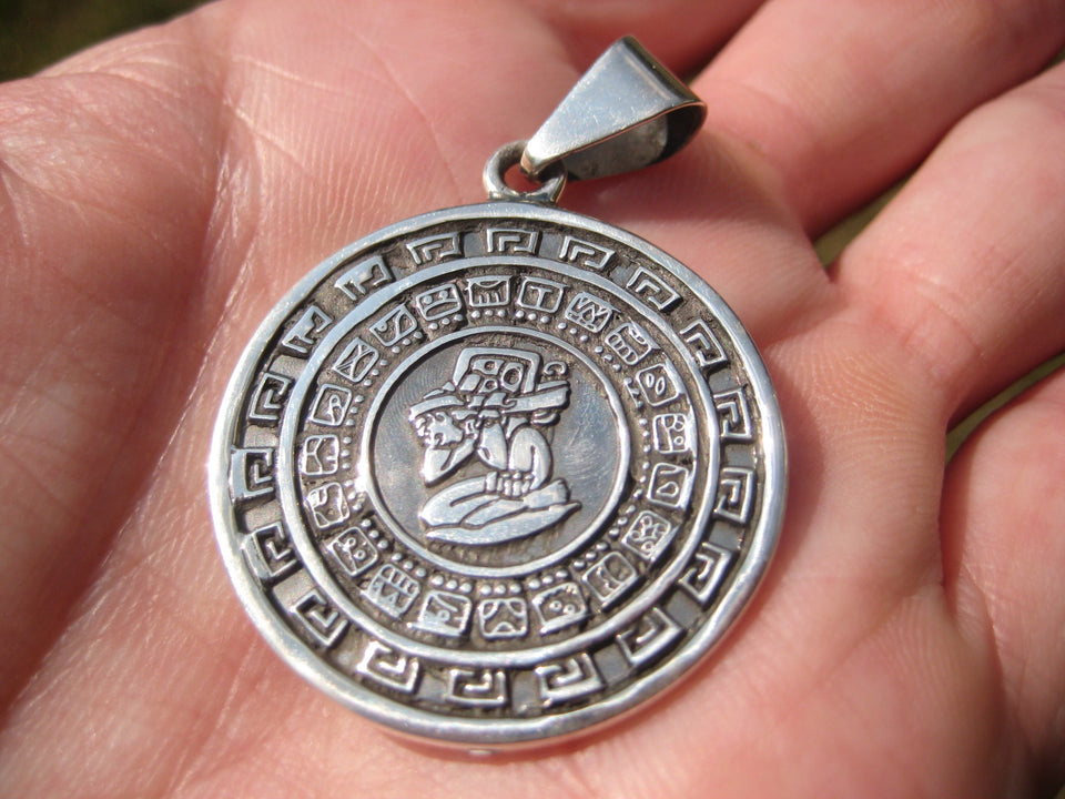 925 Silver Mayan Calendar Taxco Mexico A22288