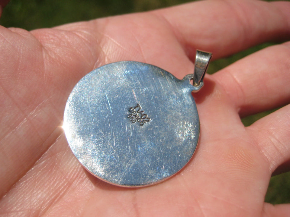 950 Silver Quetzalcoatl Aztec Pendant Taxco Mexico A63787