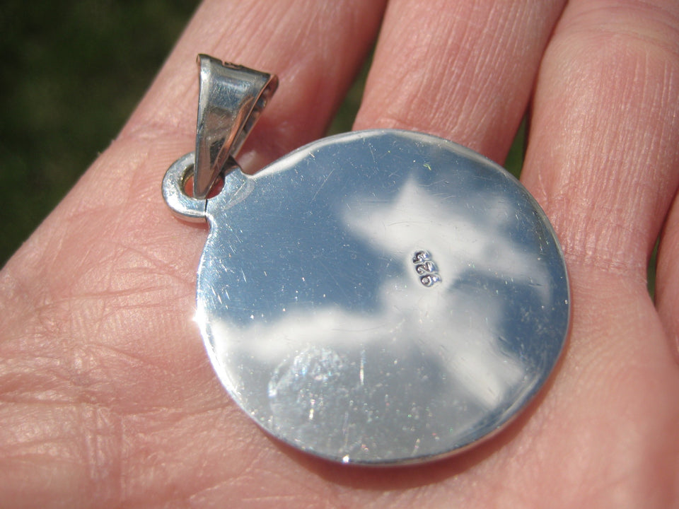 925 Silver Mayan Aztec Pendant Jaguar King A37476