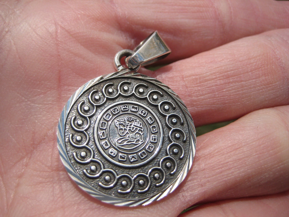 925 Silver Mayan Calendar Taxco Mexico N3774