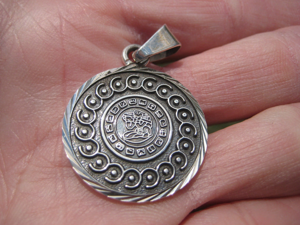 925 Silver Mayan Calendar Taxco Mexico N3774