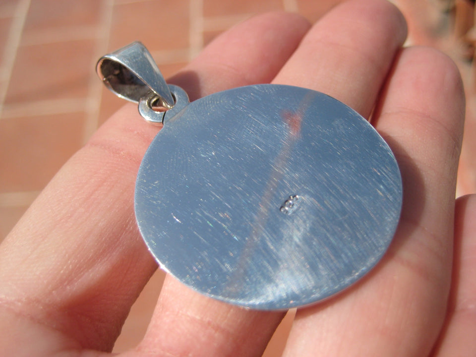 925 Silver Mayan Calendar Pendant Taxco Mexico A2279