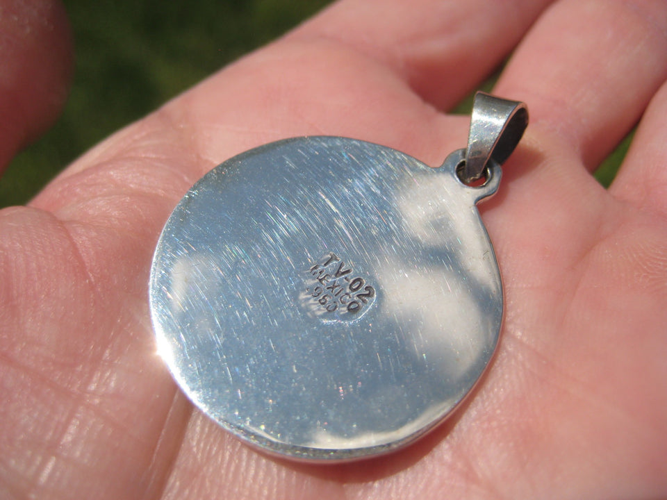 925  Silver Aztec Pendant Wind God Ehecatl Taxco Mexico A96455