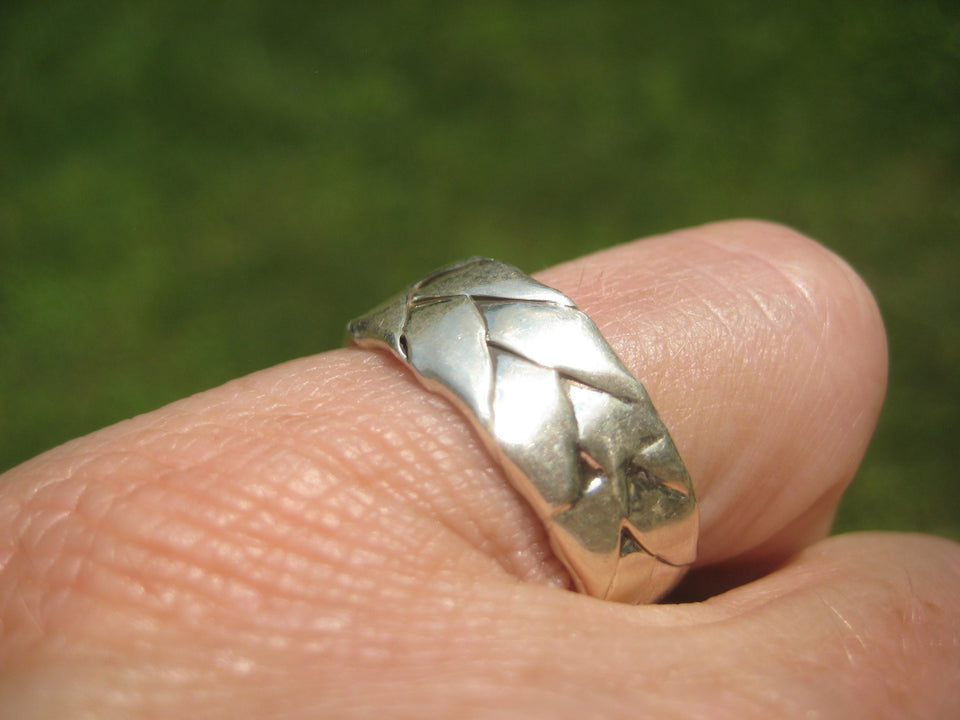 925 Silver Band Ring Taxco Mexico Size 7.75 A6399