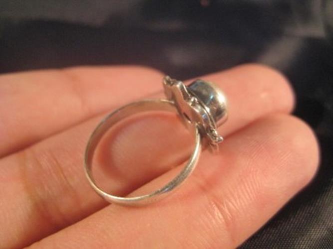 925 Silver Fresh Water Pearl Ring Nepal size 5.5 AN7255