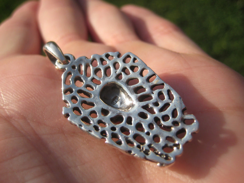 925 Silver Skull Pendant Necklace A2482
