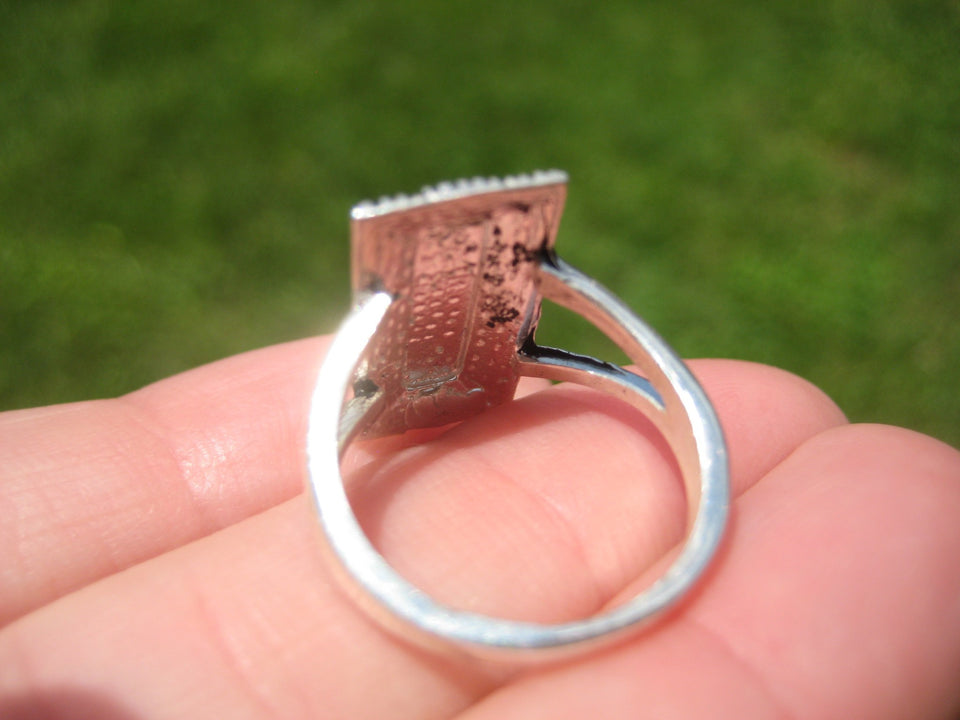 925 Silver Marcasite Stone Ring Taxco Mexico Size 6 US A8587