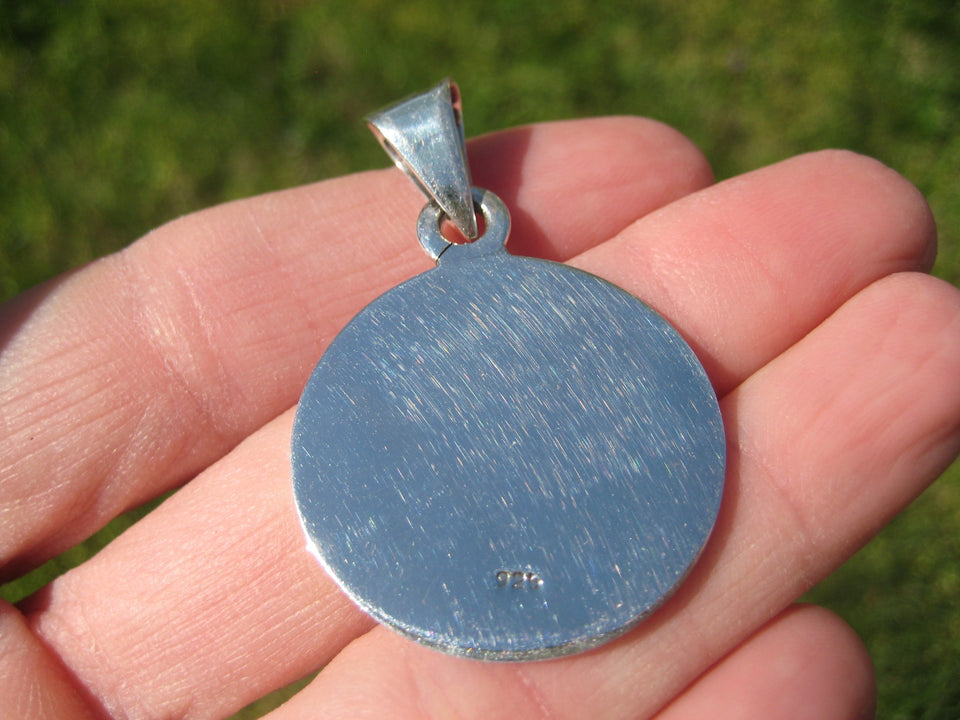 925 Silver Pendant Montezuma Taxco Mexico A8455