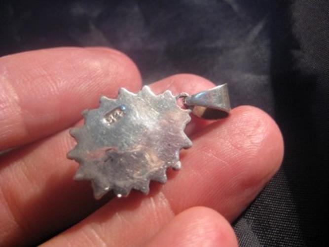 925 Silver Rutile Quartz Pendant Nepal Jewelry  N3744