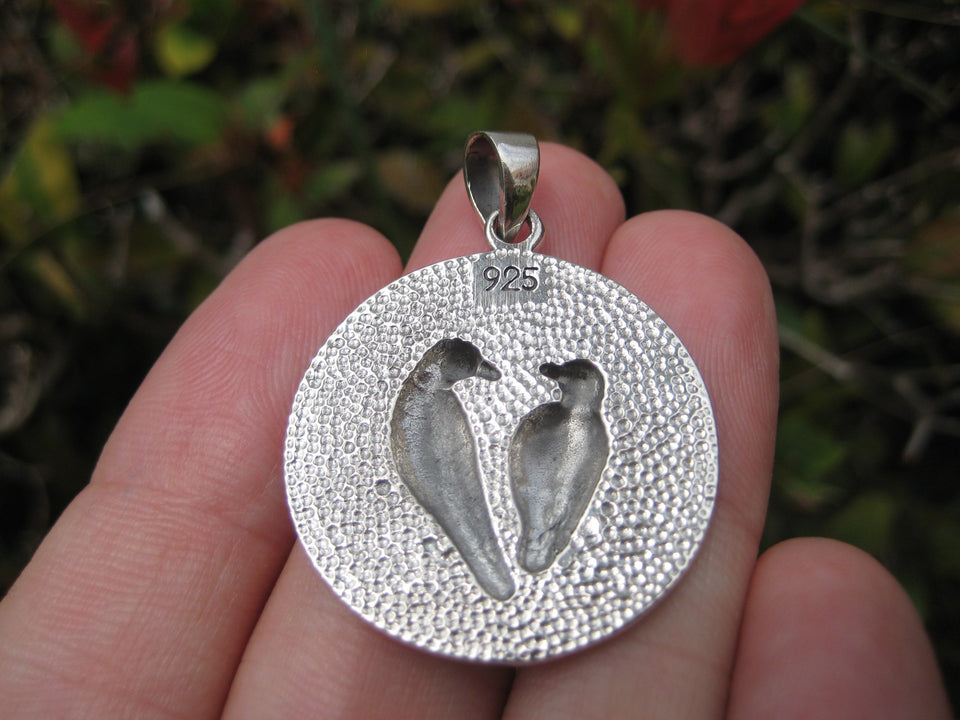 925 Silver Viking Runes Raven Huginn Muninn scouts for Oden A1246