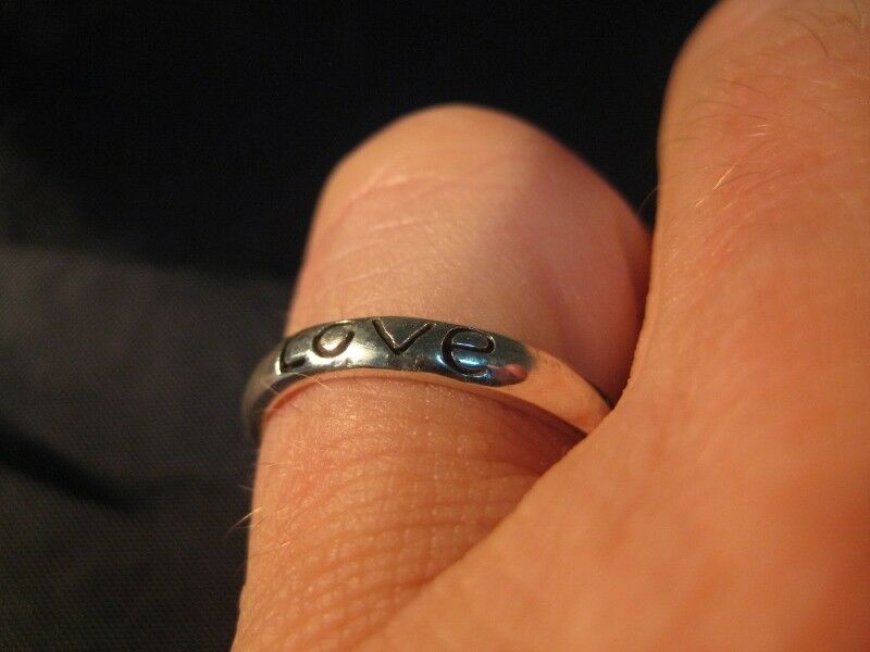 925 Silver Love ring band jewelry sweetheart engagement size selectable AN2732