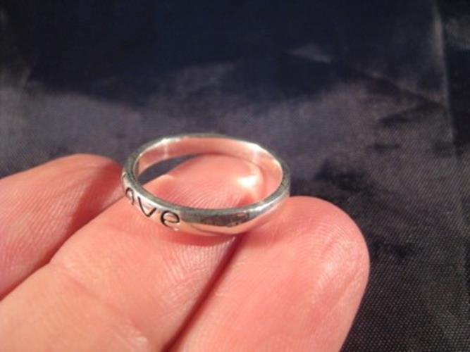 925 Silver Love ring band jewelry sweetheart engagement size selectable AN2732