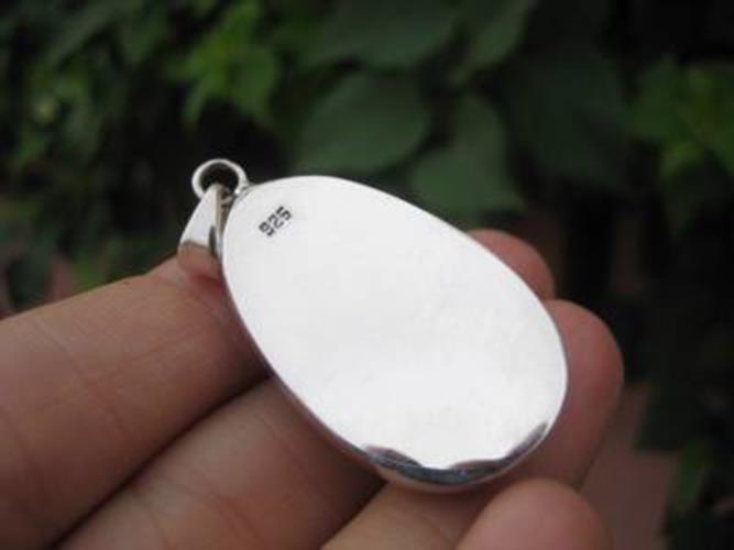 925 Silver African Turban Shell pendant N 3833