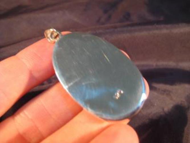 925 Silver African Turban Shell pendant Thailand jewelry  N 2977