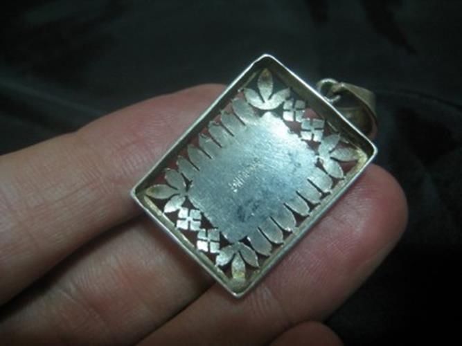 925 Silver Abalone shell pendant Nepal Jewelry  N3866
