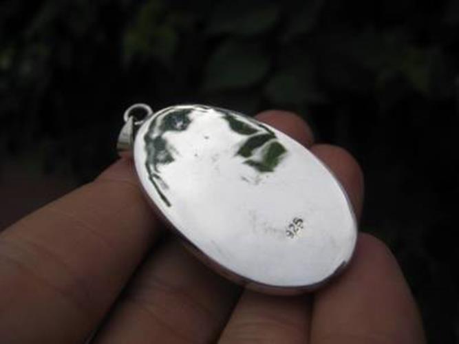 925 Silver African Turban Shell pendant Thailand N3877