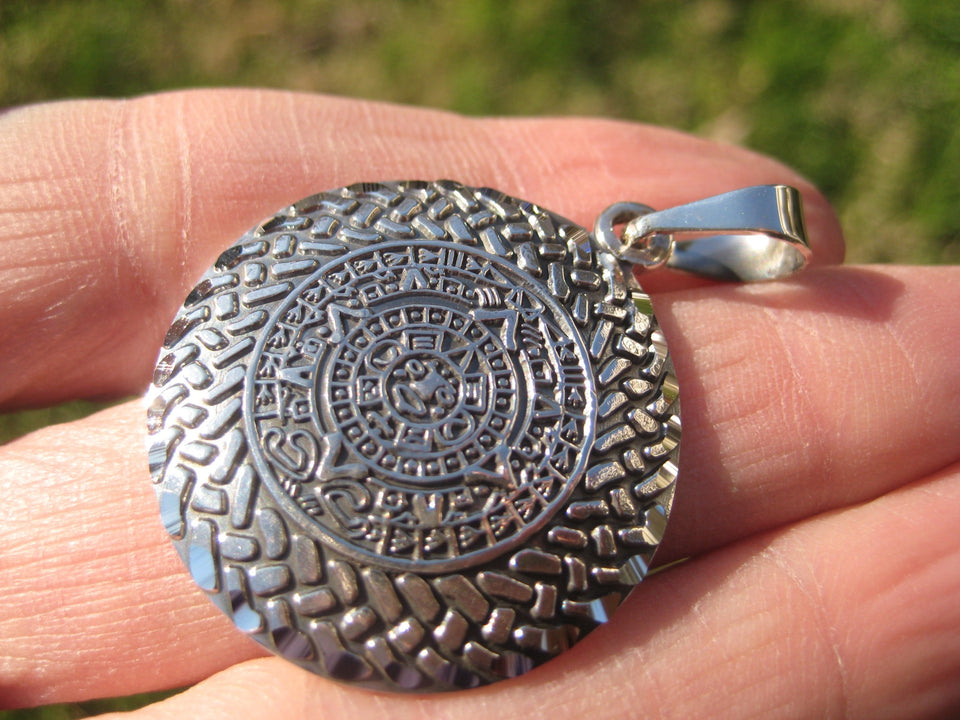 950 Silver Mayan Calendar  Taxco Mexico N3774