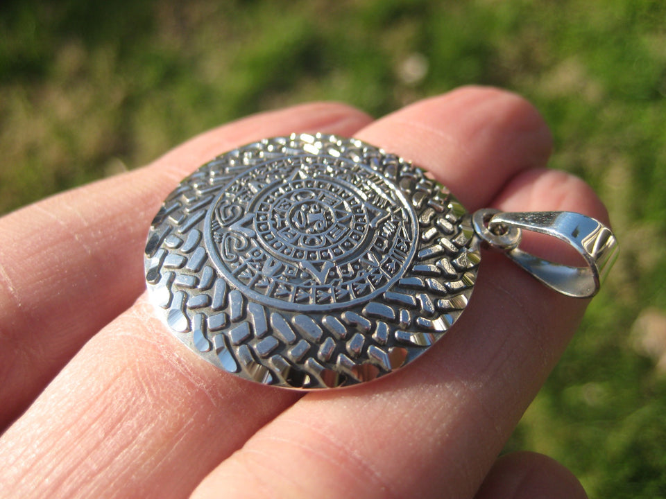 950 Silver Mayan Calendar  Taxco Mexico N3774