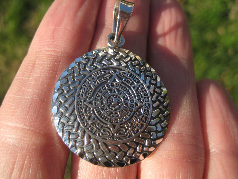 950 Silver Mayan Calendar  Taxco Mexico N3774