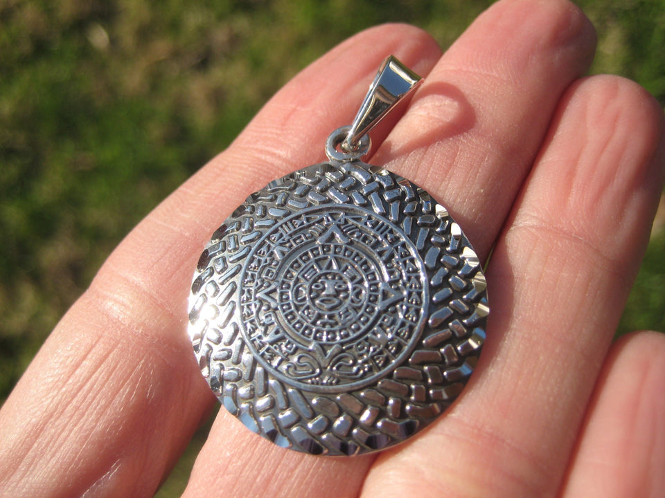 950 Silver Mayan Calendar  Taxco Mexico N3774