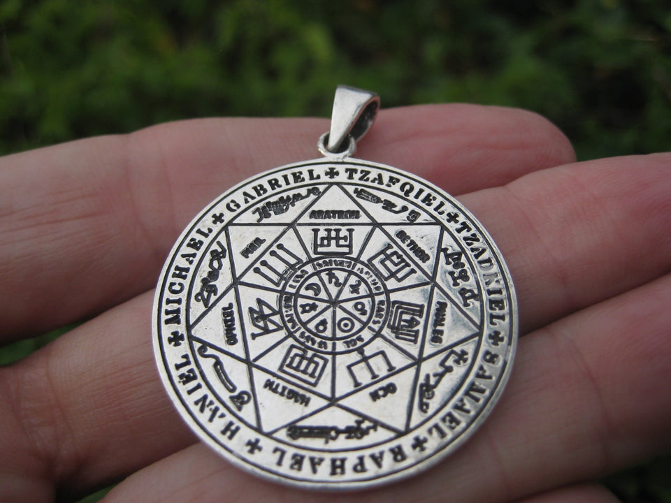 925 Silver King Solomon First Temple Jerusalem Pendant Necklace A1265