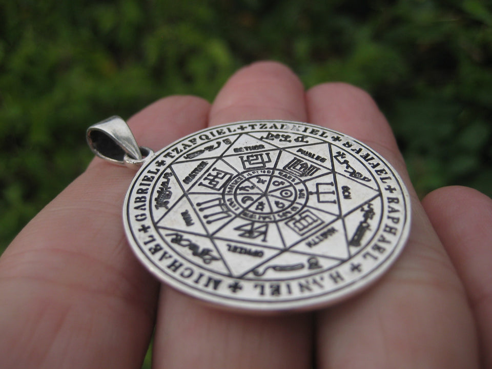 925 Silver King Solomon First Temple Jerusalem Pendant Necklace A1265