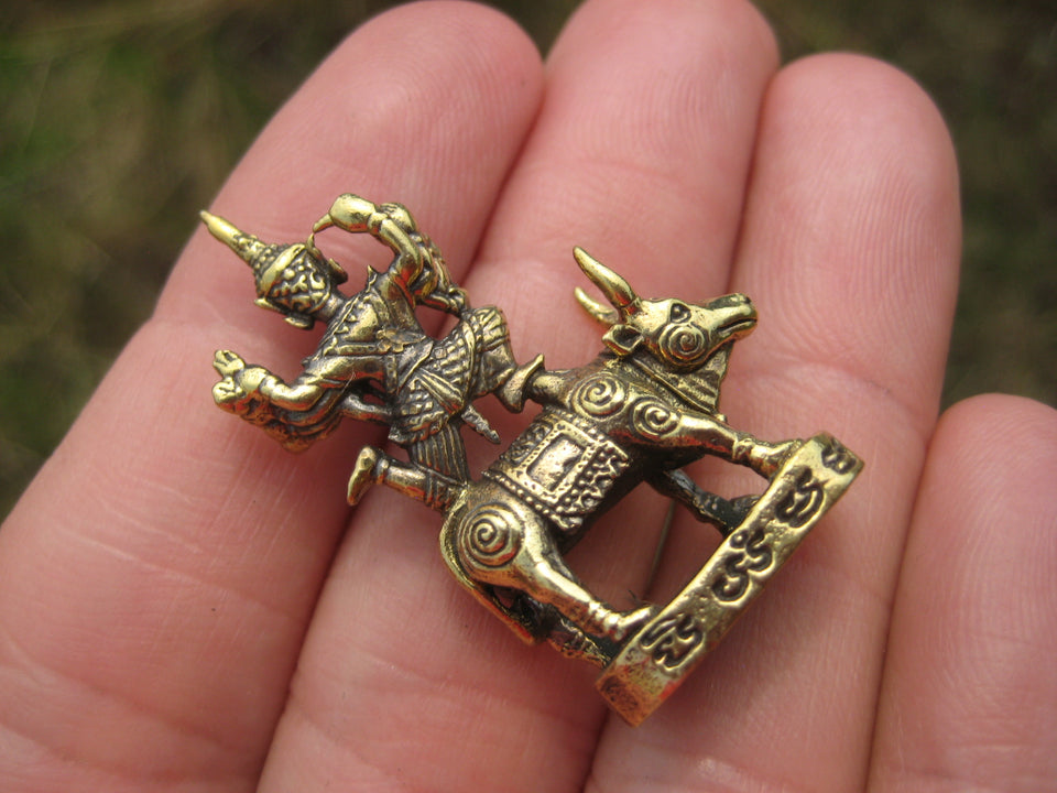 Krishna, Shiva, Kali, Avalokiteshvara Tantric Deity Statue Amulet A5